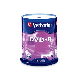 Verbatim 95098 AZO DVD+R 4.7GB 16x Disc (100 Pack)