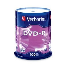 Verbatim 95098 AZO DVD+R 4.7GB 16x Disc 100 Pack