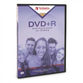 Verbatim 94301 4.7GB DVD+R 1PK with Tall DVD Video Box