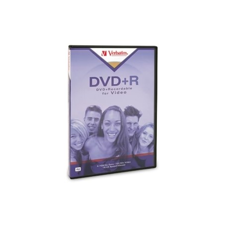 Verbatim 94301 4.7GB DVD+R 1PK with Tall DVD Video Box