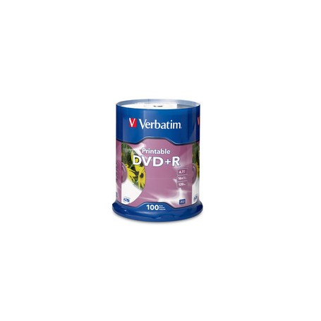 VERBATIM 95145 DVDR 4.7GB 16X Inkjet Printable 100pk