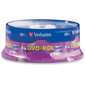 Verbatim 95310 DVD+R DL 8.5GB 8X with Branded Surface