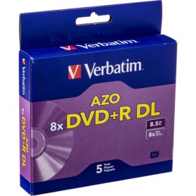 Verbatim 95311 DVD+R Double Layer, Recordable Disc in Jewel Case (Pack of 5)