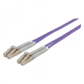 Intellinet 750875 Fiber Optic Patch Cable Duplex OM4 LC-LC 1 m