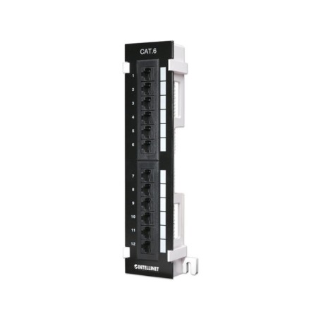 Intellinet 560269 Cat6 12-Port Wall-Mount Patch Panel