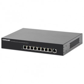 Intellinet 560764 9-Port Fast Ethernet PoE Switch with Gigabit Uplink