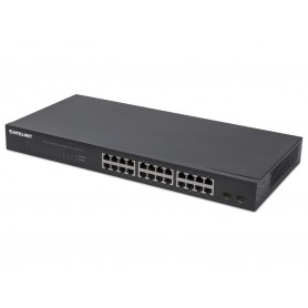 Intellinet 561044 24-Port Gigabit Switch with 2 SFP Ports