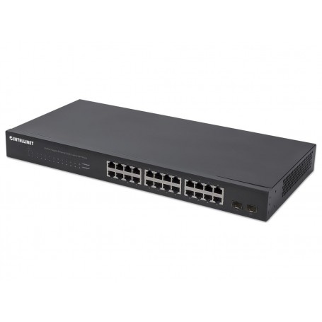 Intellinet 561044 24-Port Gigabit Switch with 2 SFP Ports