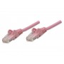 Intellinet 453141 Cat5e UTP Network Patch Cable, 100 ft (30.5 m), Pink
