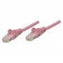 Intellinet 453127 Cat5e UTP Network Patch Cable, 50 ft (15.2 m), Pink