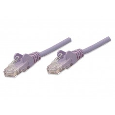 Intellinet 453516 Cat6 U/UTP Network Patch Cable, 50 ft (15.2 m), Purple