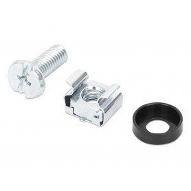 Intellinet 71081 50-Piece M6 Cage Nut Set