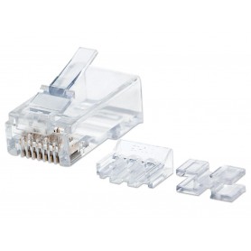 INTELLINET 790536 80-Pack Cat6 RJ45 Modular Plugs Pro Line