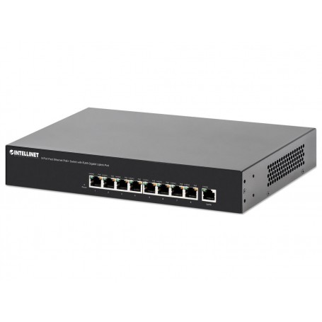 INTELLINET 560764 8-Port Fast Ethernet PoE+ Switch