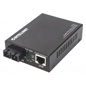 INTELLINET 508209 Gigabit PoE+ Media Converter