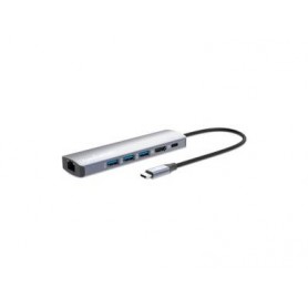 INTELLINET 153959 USB-C 6-in-1 Multiport Adapter