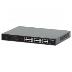 INTELLINET 561891 24-Port Gigabit Ethernet PoE+ Switch with 2 SFP Ports