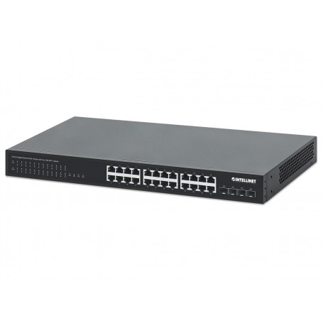 INTELLINET 561761 24-Port Gigabit Ethernet PoE+24-Port Gigabit