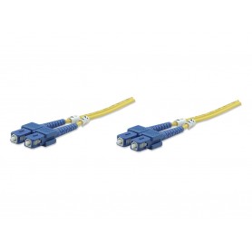 Intellinet 470629 Fiber Optic Patch Cable OS2 SC to SC Duplex Single Mode