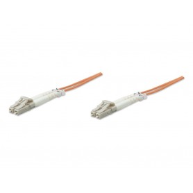 Intellinet 471220 Fiber Optic Patch Cable Duplex Multimode OM1 LC to LC