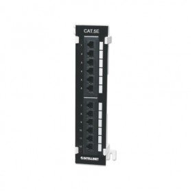 Intellinet 162470 12-Port Cat5e Wall-Mount Patch Panel