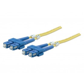 Intellinet 470636 Fiber Optic Patch Cable OS2 SC to SC Duplex Single-Mode
