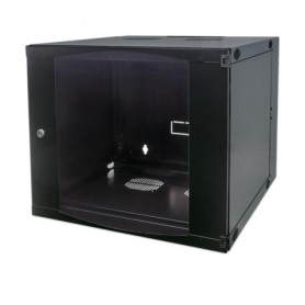 Intellinet 713887 15U 19-inch Double Section Wall Mount Cabinet Flat Pack Black