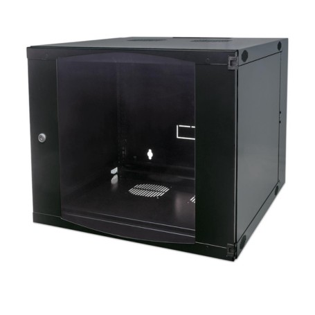 Intellinet 713887 15U 19-inch Double Section Wall Mount Cabinet Flat Pack Black