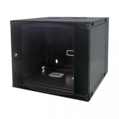 Intellinet 713849 9U 19-inch Double Section Wall Mount Cabinet Flat Pack Black