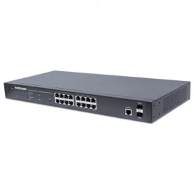 Intellinet 561198 16-Port Gigabit Ethernet PoE Web-Managed Switch