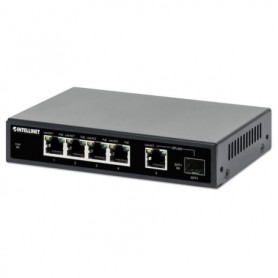 INTELLINET 561822 5-Port Gigabit Ethernet PoE Switch with SFP Port