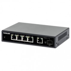 INTELLINET 561822 5-Port Gigabit Ethernet PoE Switch with SFP Port