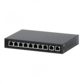 INTELLINET 562027 10-Port PoE Switch with 8 Gigabit Ethernet Ports