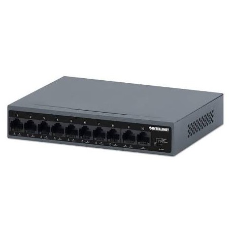 INTELLINET 562102 10-Port PoE+ Switch