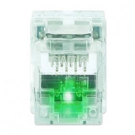 INTELLINET 791274 Port Identifier Cat6 Punch-Down Keystone Jack with LED