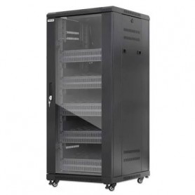 INTELLINET 716239 Pro Line 27U Network Cabinet with Integrated Fans