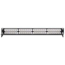 INTELLINET 721066 Cat6 48-Port Patch Panel, 1U