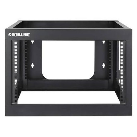 INTELLINET 716031 19" Wall Mount 4-Post Open Frame Network Rack, 6U