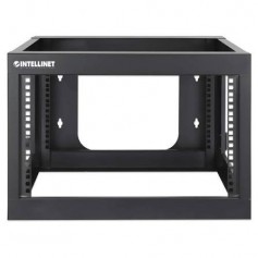 INTELLINET 716031 19" Wall Mount 4-Post Open Frame Network Rack, 6U