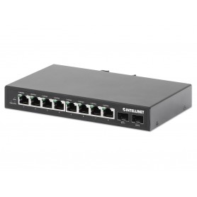INTELLINET 508827 Industrial 8-Port Gigabit Ethernet Switch with 2 SFP Ports