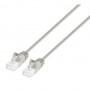 Intellinet 745772 Cat6a U UTP Slim Network Patch Cable Gray