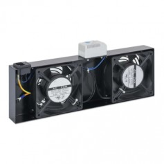 Intellinet 716383 2 Fan Roof Mount Ventilation Unit with Thermostat