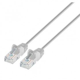 Intellinet 745697 Cat6 U UTP Slim Network Patch Cable Gray