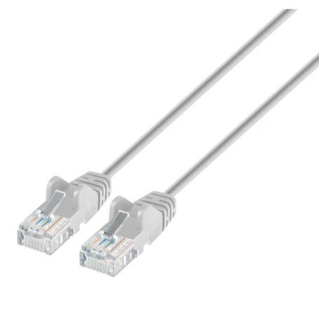 Intellinet 745697 Cat6 U UTP Slim Network Patch Cable Gray