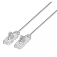 Intellinet 745697 Cat6 U UTP Slim Network Patch Cable Gray