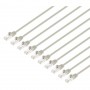Intellinet 745383 Cat8 1 U FTP Slim Network Patch Cable 1 5 ft Gray 10 Pack