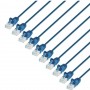 INTELLINET 742528 Cat6 U UTP Slim Network Patch Cable Blue