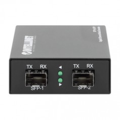 INTELLINET 509183 SFP to SFP Gigabit Ethernet Media Converter