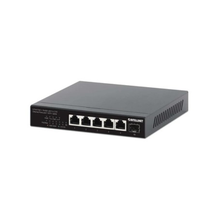 INTELLINET 562294 6-Port 2.5G PoE Ethernet Switch with 10G SFP Uplink