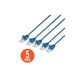INTELLINET 742665 Cat6 U UTP Slim Network Patch Cable Blue